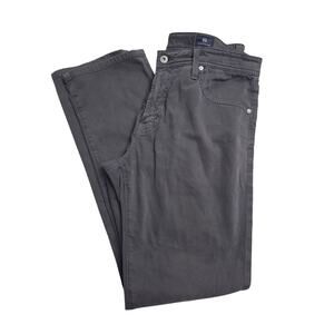 AG Adriano Goldschmied 34x32 Everett Pants Gray Slim Straight Stretch Soft